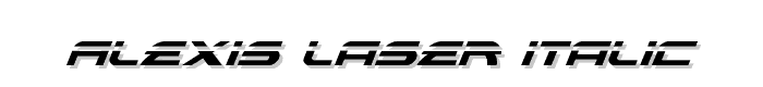 Alexis Laser Italic font
